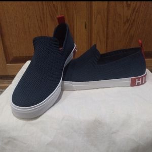 NWOT Tommy Hilfiger Navy Slip-On Tennis Shoes Sz 8